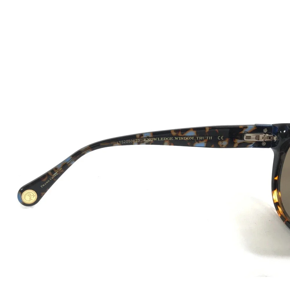 Robert Graham Sunglasses HANK BLU Blue Brown Square Frames w/ Blue Mirror Lenses